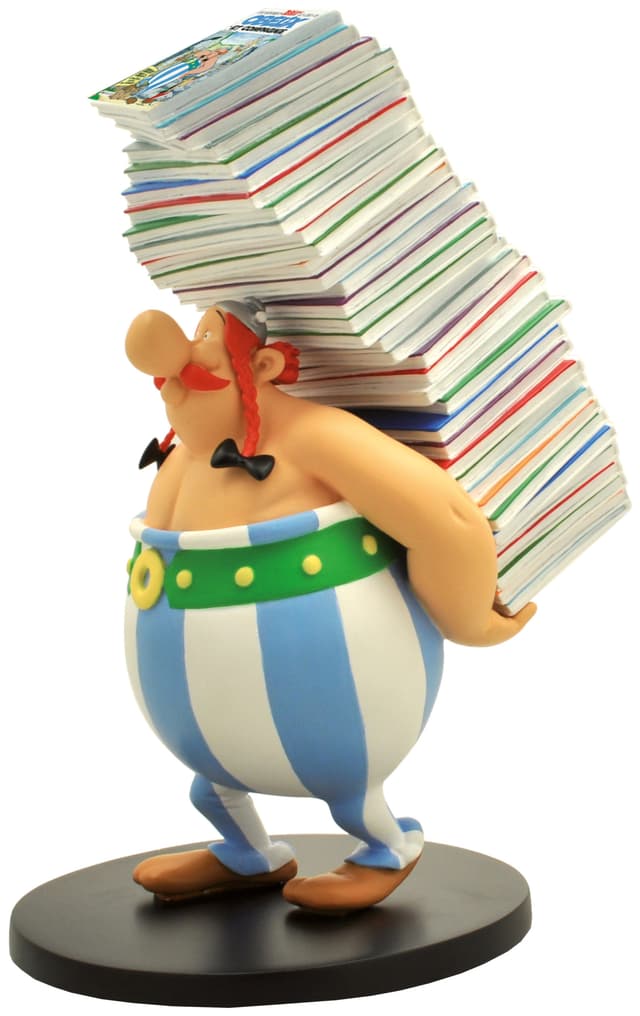 Plastoy Asterix & Obelix samlefigur (Obelix with Comics)