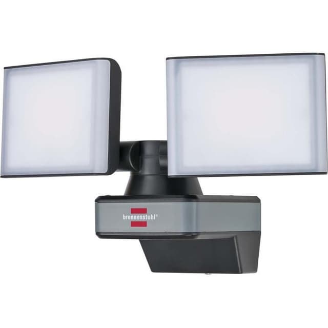 brennenstuhl Connect WIFI LED Duo Projektør WFD 3050 / LED sikkerhedslys 30W Styrbar via gratis app (3500lm, forskellige lysfunktioner Justerbar via app, til udendørs brug IP54)
