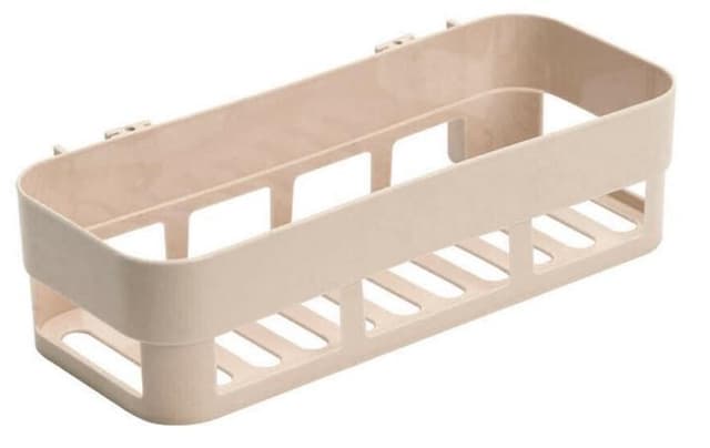 Enkelt sammensatt bad/dusjhylle, beige