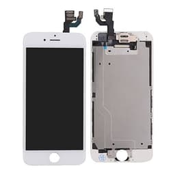 Komplet iPhone 6-skærm med dele, hvid