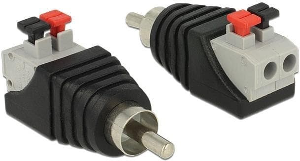 DeLOCK RCA terminalblocksadapter, RCA hane, pitch 5mm