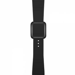 Klokkearmbånd i silikon til Apple Watch 42/44/45mm, Svart
