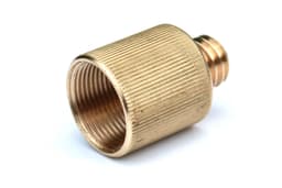 Rycote Brass 3/8 M til 5/8 F adapter