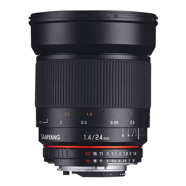 New Samyang 24mm F1.4 ED AS UMC Wide Angle Lens For Canon EF Mount