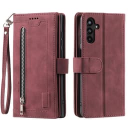 Til Samsung Galaxy S25+ 5G Etui med Lynlåslomme og 9 Kortlommer