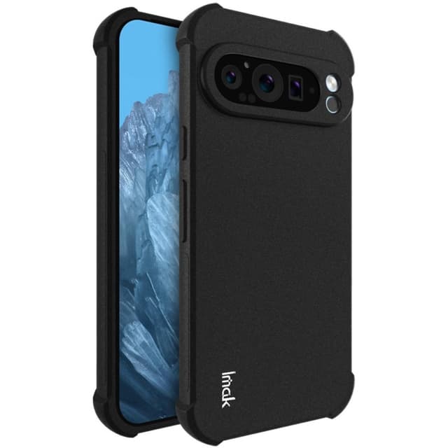 IMAK For Google Pixel 9 Pro XL TPU-deksel Støtsikkert Telefondeksel - Svart