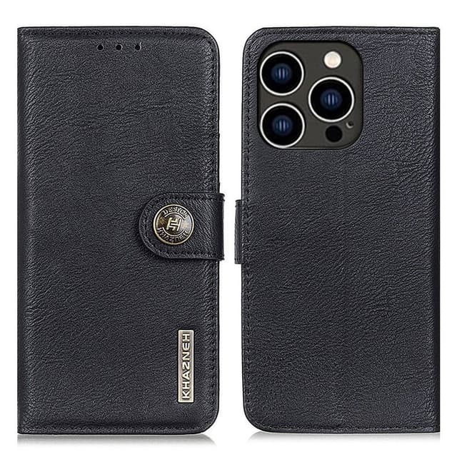 KHAZNEH til iPhone 16 Pro Lommebok-deksel - Svart