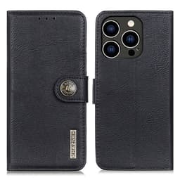 KHAZNEH för iPhone 16 Pro Max Plånboksfodral - Svart