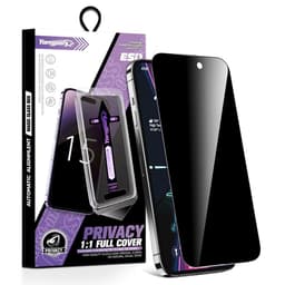 For iPhone 16 Pro Anti-Spy Privacy Skjermbeskytter i Herdet Glass