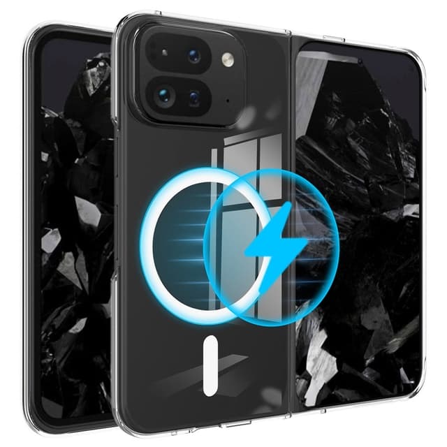 For Google Pixel 9 Pro Fold 5G Magnetisk glass TPU+Akryl med MagSafe