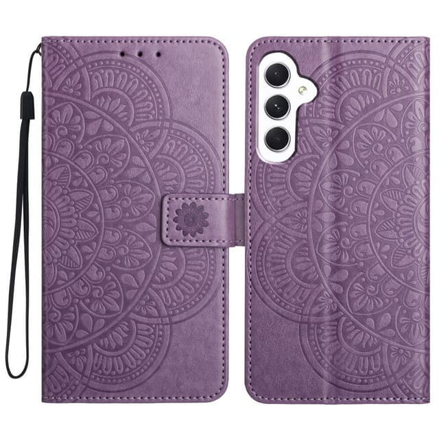 Til Samsung Galaxy A16 5G / A16 4G Cover med Kortlommer og Mandala Mønster