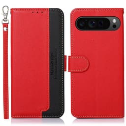 HAZNEH Google Pixel 9 Pro XL Lompakkokotelo Litchi-kuvio Puhelinkotelo