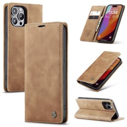 CASEME Lommebok-deksel iPhone 16 Pro Max - Brun