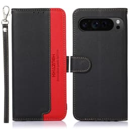 KHAZNEH Til Google Pixel 9 / Pixel 9 Pro Pung Etui Litchi Struktur Telefoncover