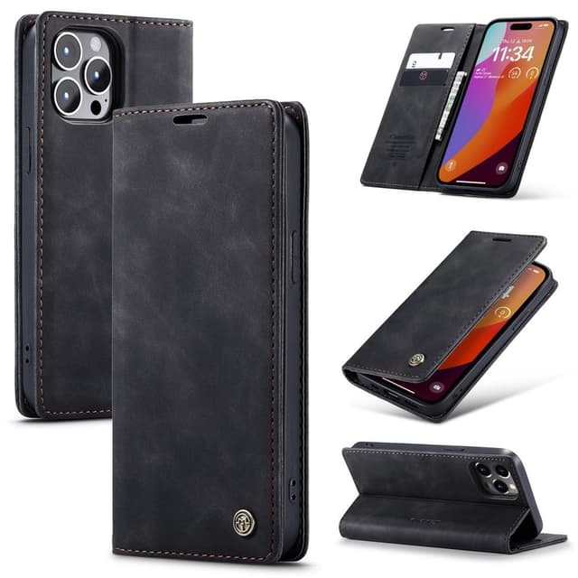 CASEME Plånboksfodral iPhone 16 Pro - Svart