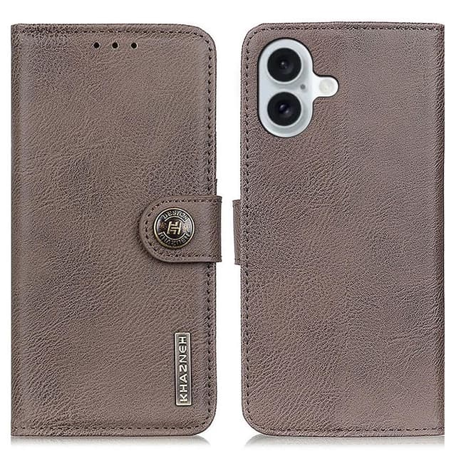 KHAZNEH til iPhone 16 Lommebok-deksel - Khaki