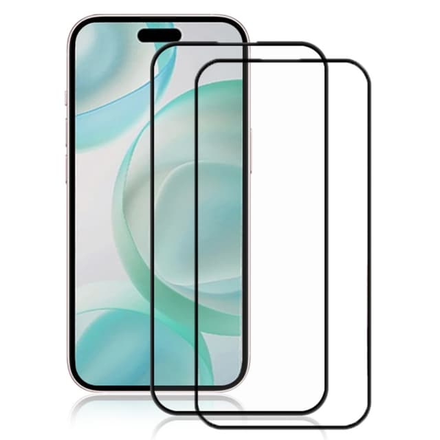 AMORUS till iPhone 16 Pro Härdat glas skärmskydd 2-Pack