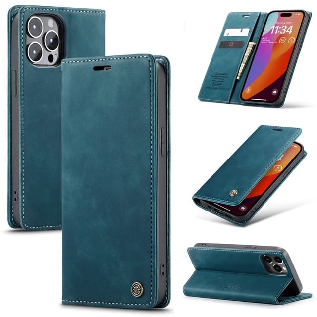CASEME Plånboksfodral iPhone 16 Pro Max - Blå