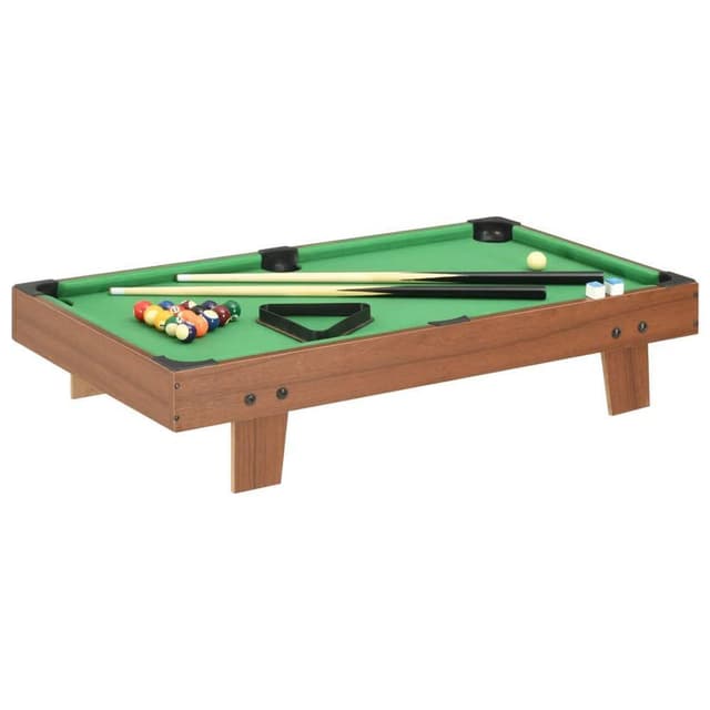 MAG Mini table de billard 3 pieds 92x52x19 cm Noir et vert