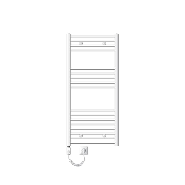 Elektrisk badrumsradiator 900W 600x1200 mm Vit