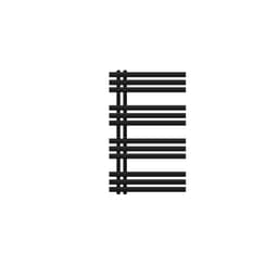 Design badeværelsesradiator Iron EM 600x1000 mm sort mat Luxe Bath