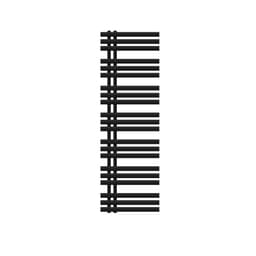 Design badeværelsesradiator Iron EM 500x1600 mm sort mat Luxe Bath