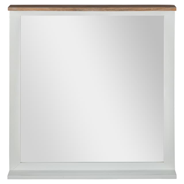 WOMO-DESIGN vægspejl Xi'an 80x76cm, rektangulært, natur/hvid