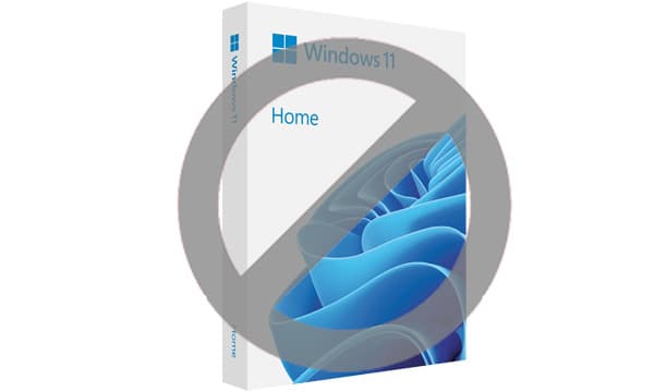 Windows operativsystem medföljer inte