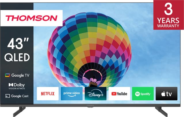 Thomson Google 43" QG4S14 4K QLED smart TV (2024/sidofötter)