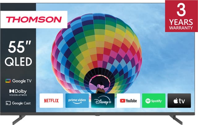 Thomson Google 55" QG4S14 4K QLED smart TV (2024/sidofötter)