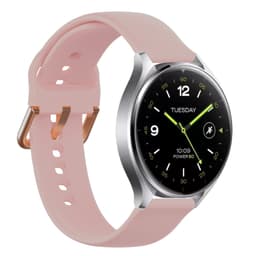 20 mm:n silikoniranneke Garmin/Vivomorelle Vaaleanpunainen