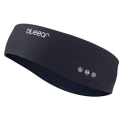 Pannebånd med Bluetooth-hodetelefoner og mikrofon Sort