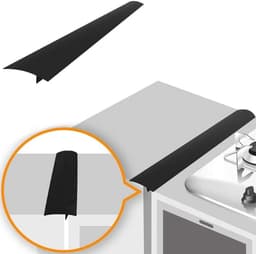 List som holder rent mellom komfyr og skap 61,5 cm, sort 1-pakning