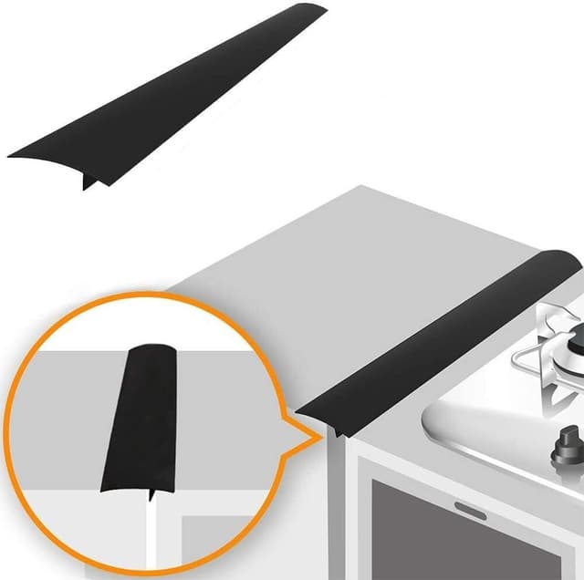 List som holder rent mellom komfyr og skap 61,5 cm, sort 1-pakning