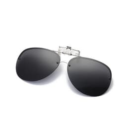 Clip-on Solglasögon med UV400 skydd och svart glas