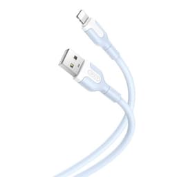 XO iPhonekabel - 1,0 m 2,1A Blå