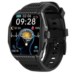 Smartklokke med søvnhjelp, EKG, Bluetooth-anrop Black