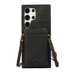 Mobiilikotelo, jossa korttipidike, irrotettava hihna ja teline Samsungille Samsung S22