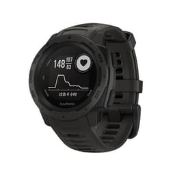 Kellonranneke yhteensopiva Garmin Instinct/Esports/Tide/Solar Harmaa Harmaa Black