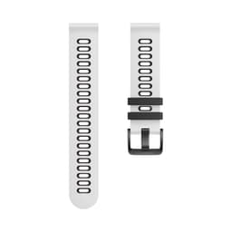 Silikonklokkerem for Garmin Forerunner 245 Huawei/Huami Svart + Hvit 22 mm