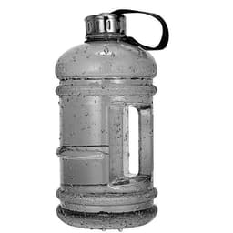 Sportsflaske á 2,2L med hank - Klar/Sort