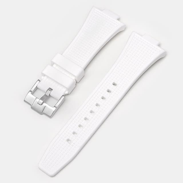 Tissot PRX-serien silikonklokkerem Hvit Sølvspenne