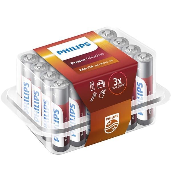 Philips Powerlife AAA-batterier 24-pack