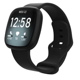 Klokkereim kompatibel med Fitbit Versa4/Fitbit Sense2/Fitbit Versa3/Fitbit Sense Black S