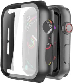 Skærmbeskytter Apple Watch 4/5 40 mm Hærdet glas Sort