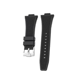 Tissot PRX -sarjan silikonikellon ranneke Musta Hopeinen solki