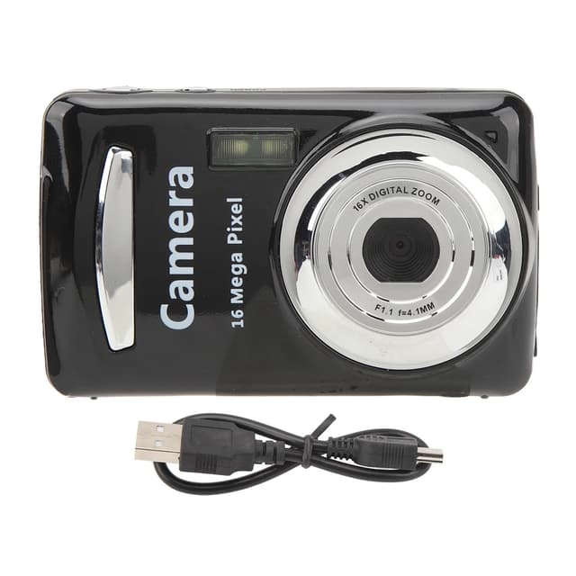 Kompakt 16x optisk zoomkamera med 16MP-sensor och 2,4"" LCD