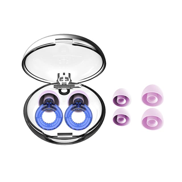 Mjuka ljudisolerande öronproppar med handtag Blå