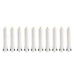Day Julgransljus med LED 3D-låga & fjärrkontroll - 10-pack