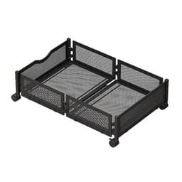 Oppbevaringsboks i stål med hjul for under sengen - 62x40,5x15,5 cm